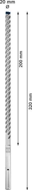 Actual product image Bosch Professional Zubehör EXPERT SDS max-8X hammer drill, 18 x 400 x 540 mm (18 millimetres)