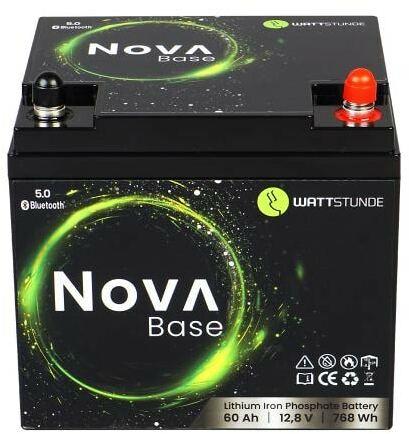 Immagine prodotto Wattstunde Batterie NOVA Base 60 Ah LiFePO4 (12.80 V, 60 Ah)