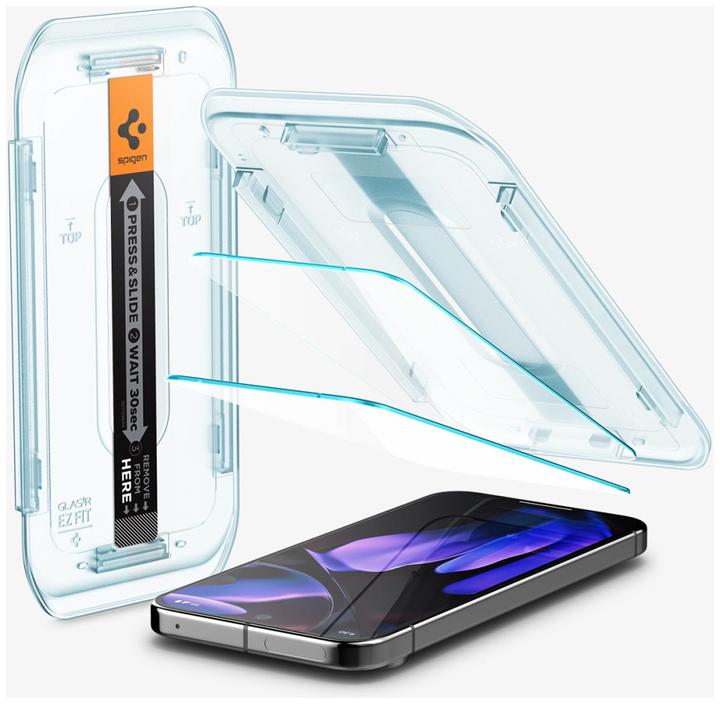 Immagine prodotto Spigen Proteggi schermo in vetro temperato EZ Fit Google Pixel 9 Pro XL 2-Pack (2 Pezzo/i, Google Pixel 9 Pro XL)