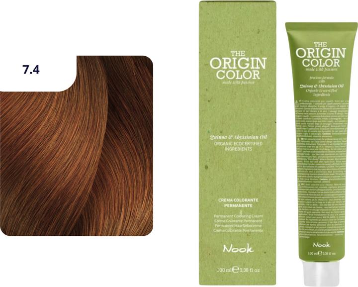 Nook Origin Color Haarfarbe (7.4 Blondes Kupfer)