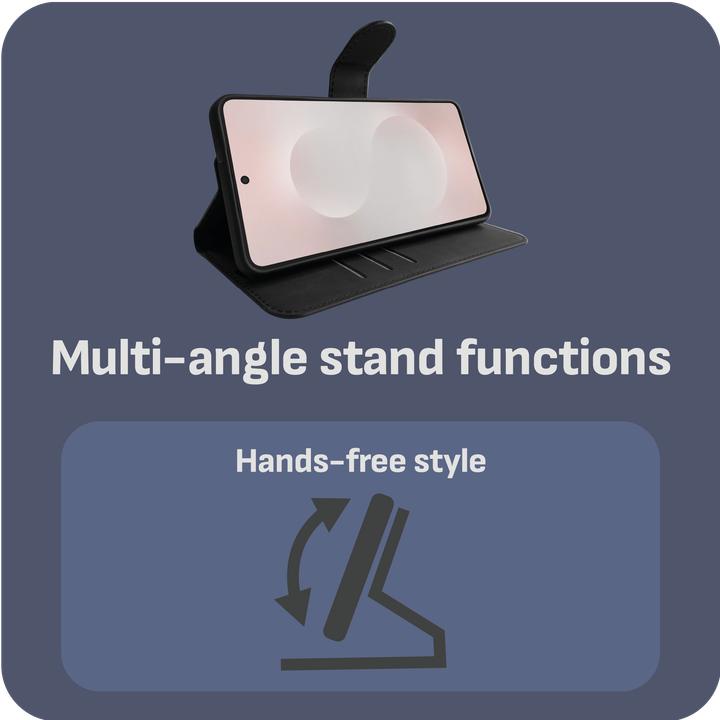 Produktbild Cazy Premium-Geldbörsen-Etui, Magnetisches Geldbörsen-Etui, Kartenfächer, Ständer (Samsung Galaxy S25 Edge)