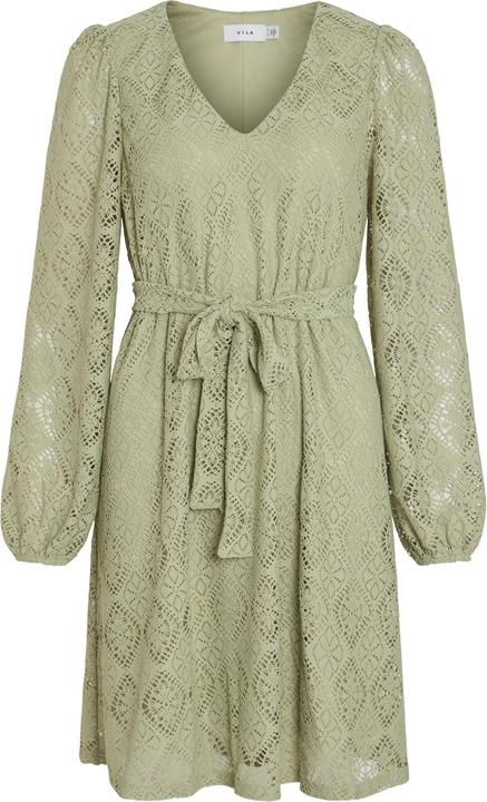 Actual product image Vila Tie waist dress with long sleeves (S)
