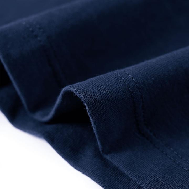 Immagine prodotto VidaXL Camicia da bambino a maniche lunghe blu navy melange 116,Materiale: 100 (116)