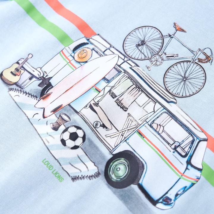Produktbild VidaXL Kinder-T-Shirt Hellblau 128,Material: 100 % Baumwolle,Farbe (128)