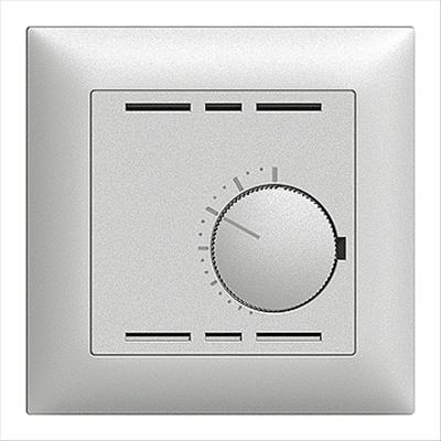 Feller Raumthermostat ohne Schalter silver