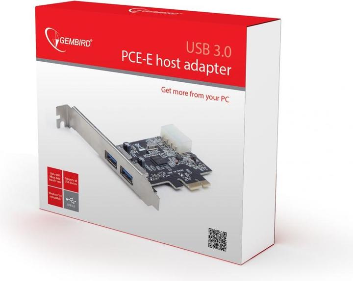 Produktbild Gembird UPC-30-2P - PCIe - USB 3.2 Gen 1 (3.1 Gen 1) - NEC D720200F1 - 121 mm - 93 mm -