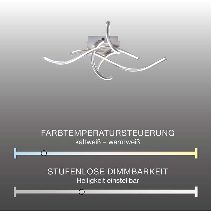 Actual product image Paul Neuhaus Q LED ceiling and wall light Q-MALINA permanently installed 50 W warm white