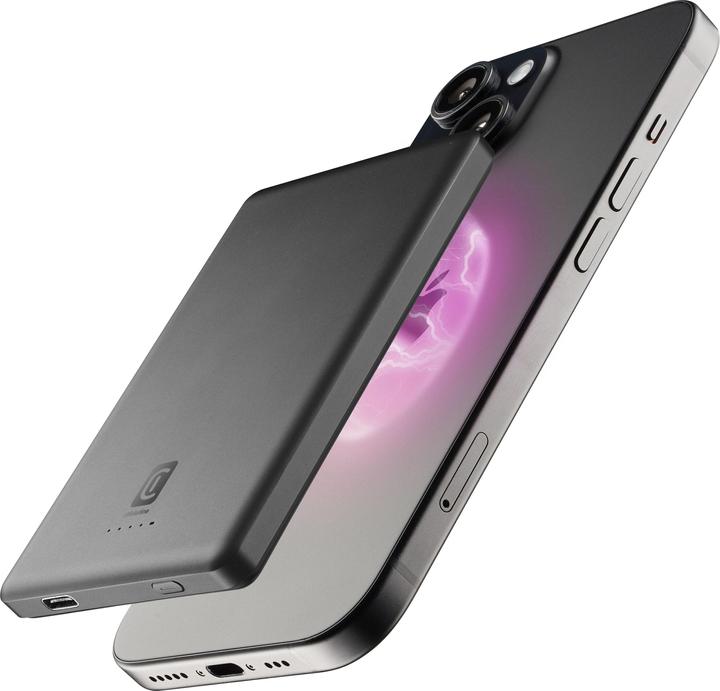 Immagine prodotto Cellularline Cellular Line Power Bank 5000mAh MagSafe Grigio (5000 mAh, 20 W)