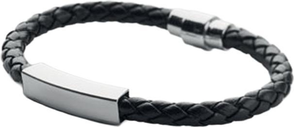 Actual product image MidOcean Fauleti Faux Leather Braided Bracelet (19 cm, 100% synthetic material)
