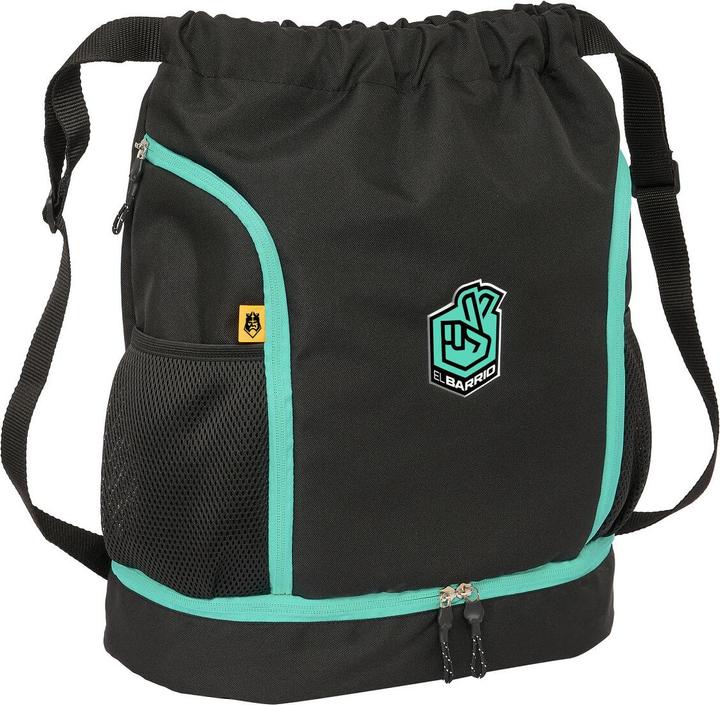Produktbild Kings League Rucksacktasche mit Bändern El barrio Schwarz 35 x 40 x 1 cm
