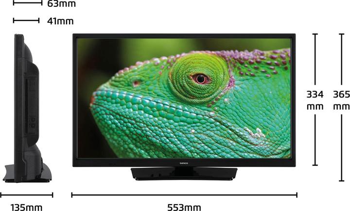 Actual product image Lenco DVL-2483BK (24", LED, HD ready)