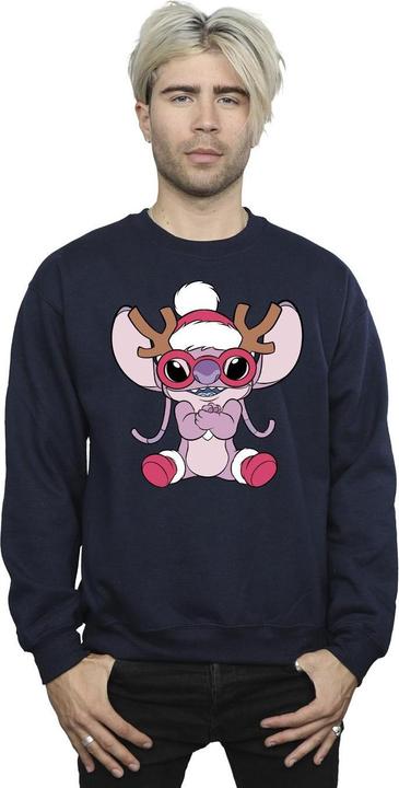 Immagine prodotto Disney Lilo & Stitch Angel Reindeer Felpa Uomo (L)