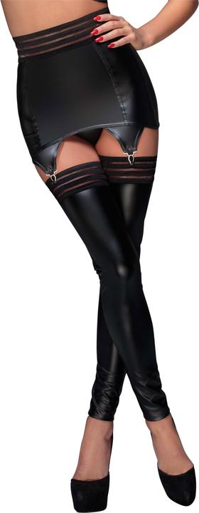 Actual product image Noir Handmade Wetlook suspender belt (XL)