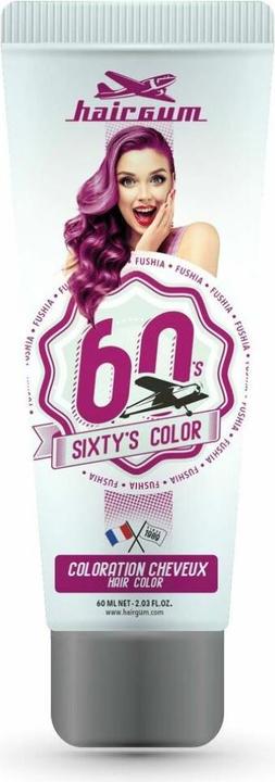 Produktbild Hairgum SIXTY'S COLOR hair color #fushia 60 ml (Fushia)