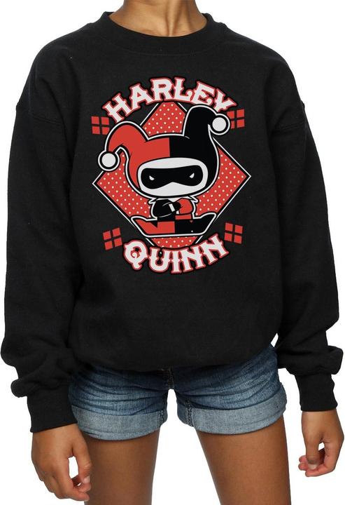Immagine prodotto Chibi Harley Quinn Badge Felpa Ragazze (116)