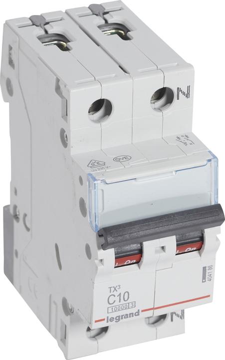Actual product image Legrand LS SWITCH C10A 1P+N 10KA 2M (404186 TX3)