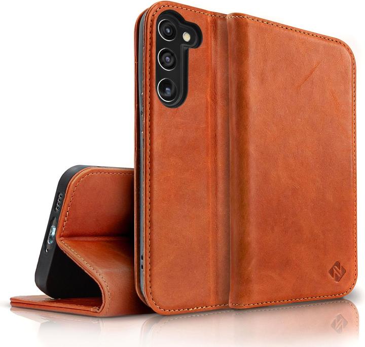 Actual product image Nalia Genuine Leather Flip Case Cover with Magnetic Closure (Samsung Galaxy S23+)