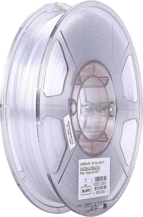 Produktbild eSUN ePC Natural Polycarbonat Filament 1.75mm 500g (Carbon, 1.75 mm, 500 g, Weiss)