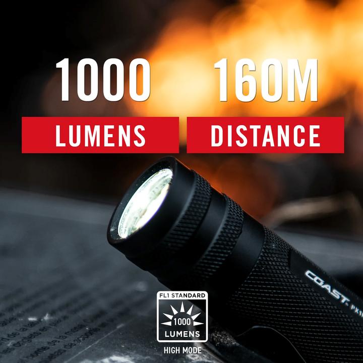 Actual product image Coast PX1R rechargeable hand lamp 460 lumens (10 cm, 460 lm)