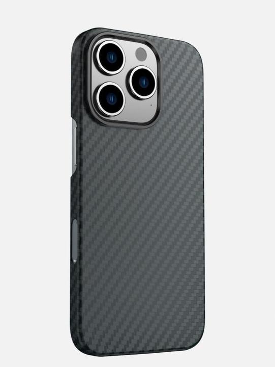 Actual product image Swissten MagCarbon Case for iPhone 15 - Black (Apple iPhone 15)
