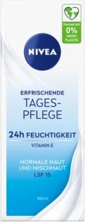 Produktbild NIVEA Feuchtigkeitscreme, SPF 15, normale und gemischte Haut, 50 ml (50 ml, Tagescreme, SPF 15)