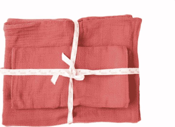 Actual product image Kikadu Bed linen muslin rust