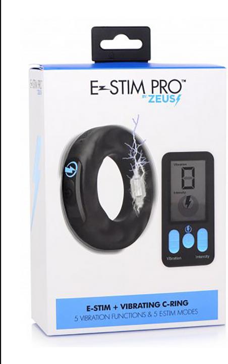 Produktbild Zeus Electrosex 5X E-Stim Pro Silicone Vibrating Cock Ring + Remote (7.60 cm)