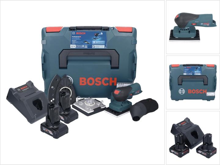 Actual product image Bosch Professional Bosch GSS 12V-13 Professional orbital sander 12 V + 2x rechargeable battery 6.0 Ah + charger + (Sander)