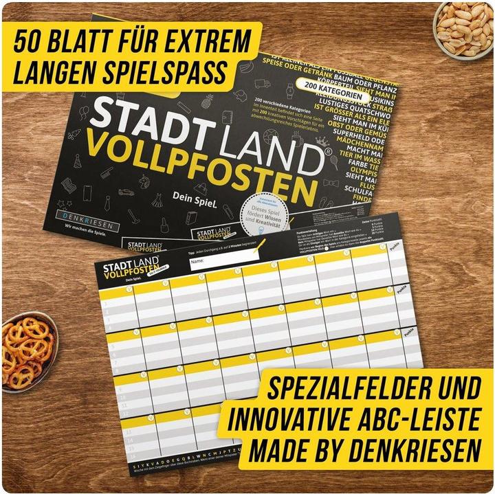 Produktbild Denkriesen Stadt Land Vollpfosten - Do It Yourself-Edition - Dein Spiel (Deutsch)