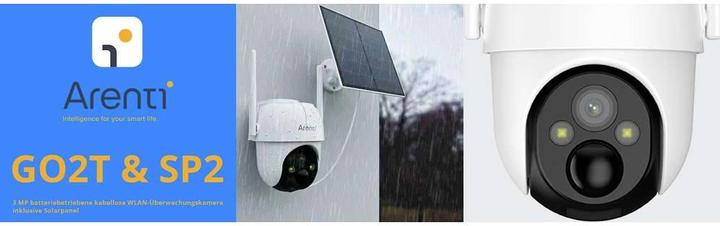 Productafbeelding Arenti GO2T+SP2-EU WLAN IP bewakingscamera 2304 x 1296 pixels (2304 x 1296 Pixels)