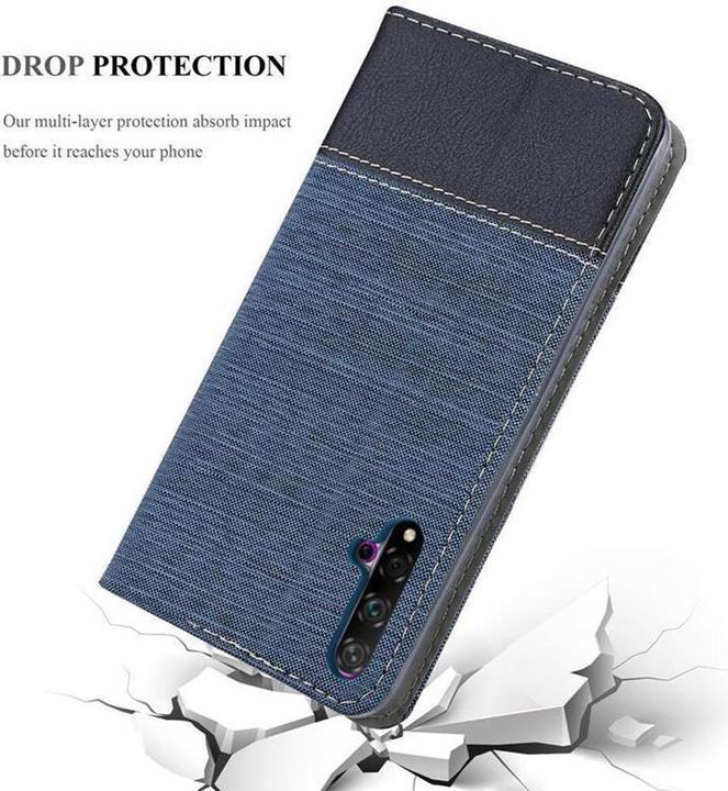 Image du produit Cadorabo Couverture look jeans Book (Huawei Nova 5, Huawei Nova 5 Pro)