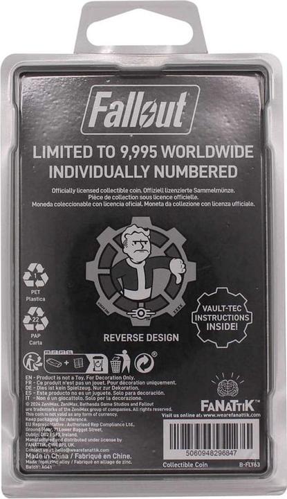 Immagine prodotto Fanattik Fallout Sammelmünze Decision Black & White Limited Edition