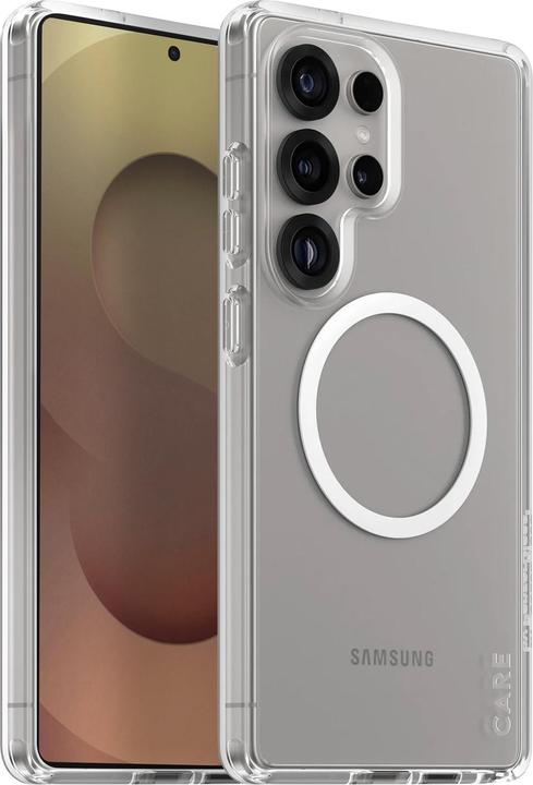 Actual product image PanzerGlass CARE by ® Flagship Case Transparent Urban Combat w. White Qi Compatible Samsung Galaxy S (Samsung Galaxy S25 Ultra)