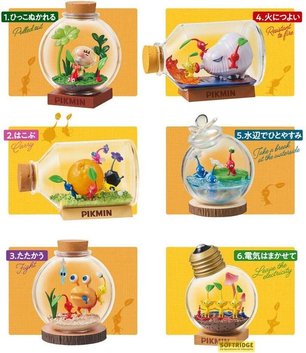 Re-Ment Pikmin assortiment figurines Terrarium Collection 6 cm (6)