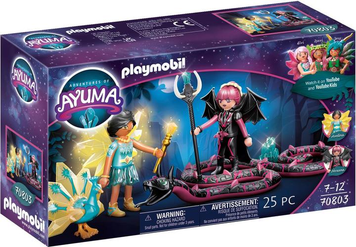 Actual product image Playmobil Crystal Fairy and Bat Fairy with soul animals (70803, Playmobil Ayuma)
