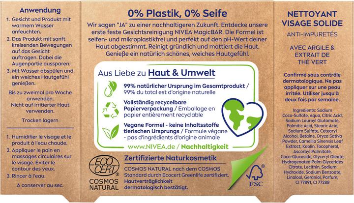 Produktbild NIVEA Magic Bar Anti-Unreinheiten (Reinigungstücher, 75 ml)