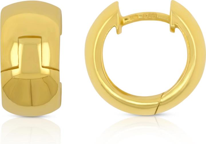 Muau Creolen (Rotgold oder Silber, Weissgold, Gelbgold)