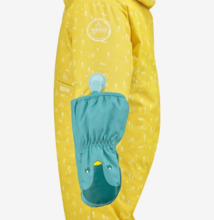 Produktbild Wedze Schneeanzug Skianzug Baby warm - 500 Warm Lugiklip gelb (80 C)