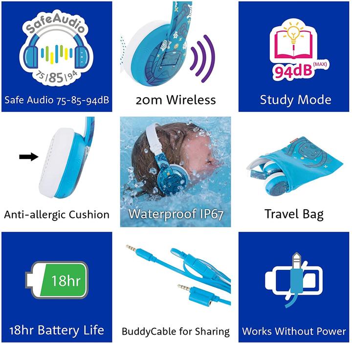 Produktbild Buddyphones Wave Kinderkopfhörer