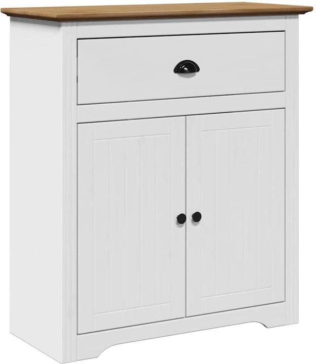 Immagine prodotto VidaXL Armadio per corridoio BODO Bianco e marrone 80x35x90 cm Armadio per corridoio (80 x 35 x 90 cm)