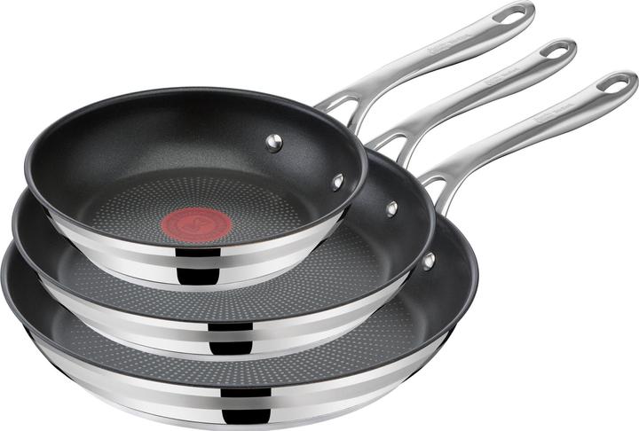Tefal Set Jamie Oliver Cook Smart 20/24/28 cm (28 cm, Pan set + pot set, Frying pan, Stainless steel)