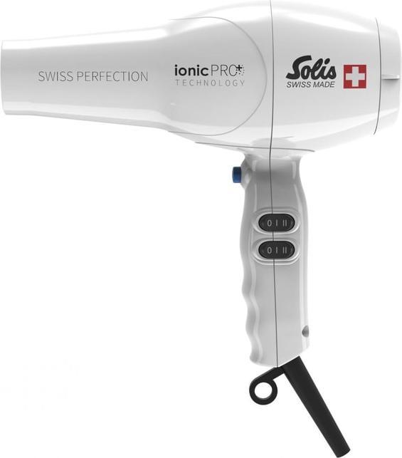 Actual product image Solis Swiss Perfection 360º ionic PRO weiss Profi-Haartrockner von mit 50% mehr Luftdruck (440)