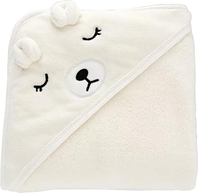 Ninimi Serviette de bain à capuche pour bébé (ours polaire)