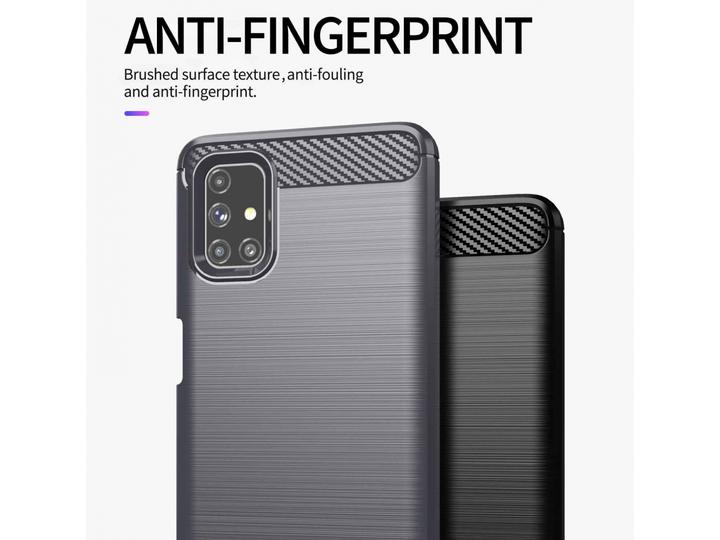 Produktbild Screenguard Samsung Galaxy M51 Hülle Carbon Brushed Soft TPU (Samsung Galaxy M51)