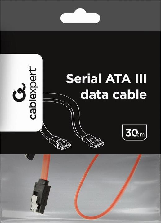 Actual product image Gembird Cablexpert CC-SATAM-DATA-0.3M - 0.3 m - SATA III - Male/Male - Pink - Ge