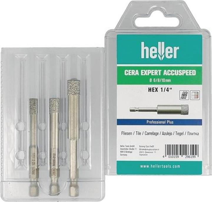 Produktbild Heller diamantbestreuter Bohrkopf (6, 8, 10 mm)
