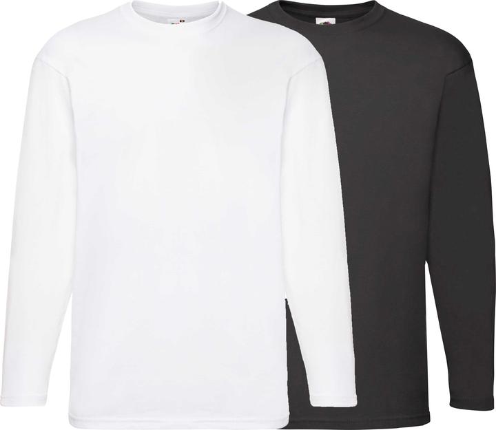 Fruit of the Loom Herren-Langarmshirt 2er-Pack