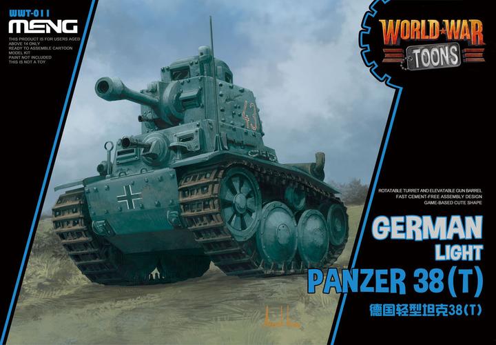 Produktbild Meng-Model German Light Panzer 38(T) (CartoonModel)