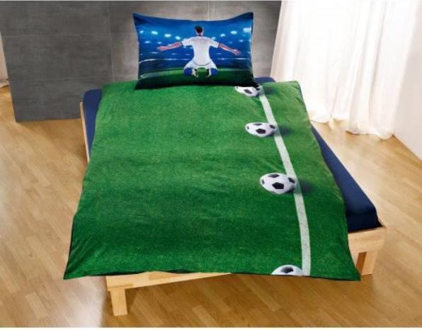 Image du produit Herding Football (Set de linge de lit, 160 x 210 cm, 65 x 100 cm)