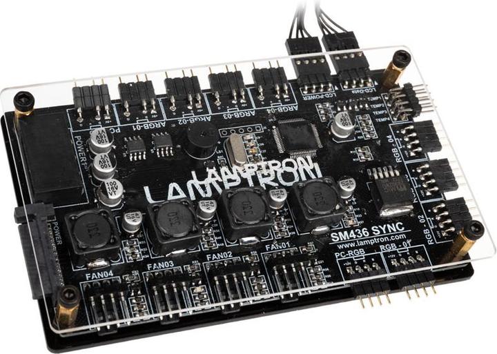 Immagine prodotto Lamptron SM436 Sync Edition PCI Controller per ventole e LED RGB - nero (4 Ventilatore)